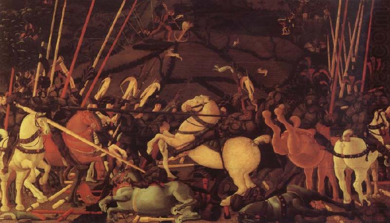 The battle of San Romano the victory uber Bernardino della Carda, UCCELLO, Paolo